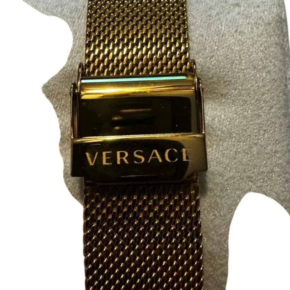Versace VE8102319 V-Circle Lady white gold Stainless Steel Women's Watch NEW - Picture 7 of 14